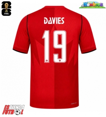 Canadá Alphonso Davies #19 Primera Equipación Mundial 2026 Manga Corta